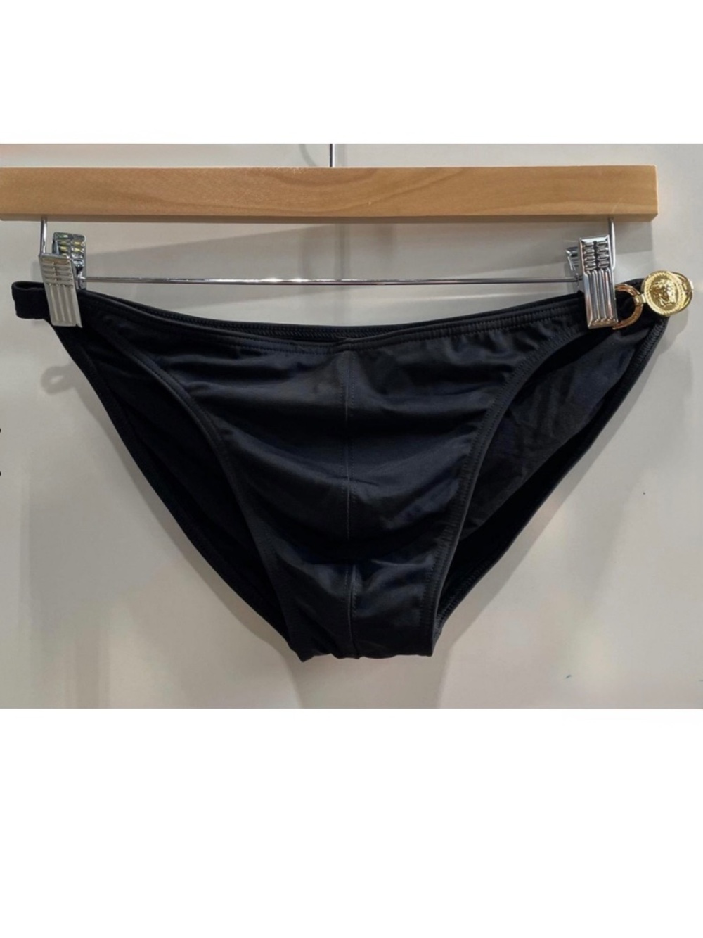 Versace Men’s Black Medusa Greco Swimsuit
